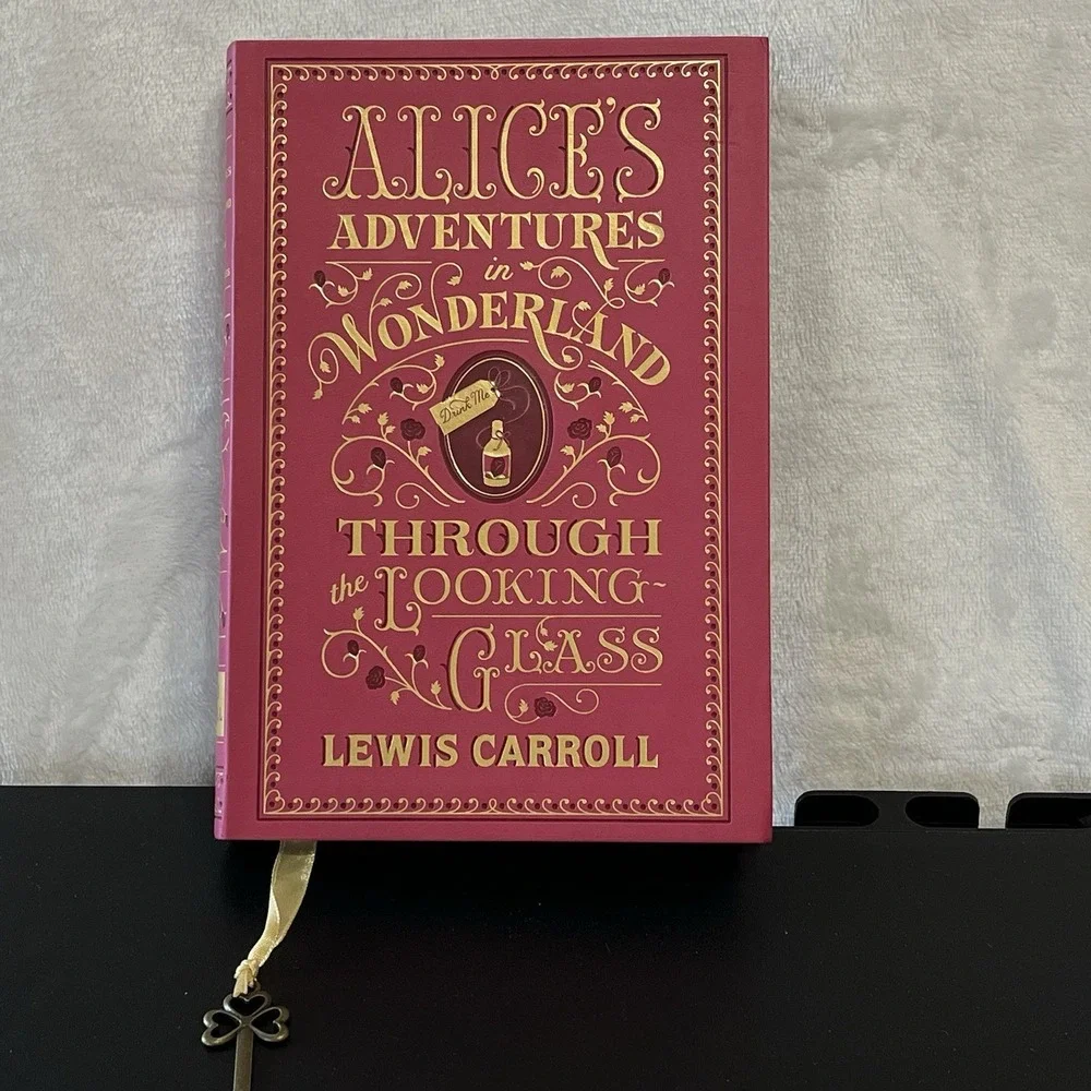 Alice's Adventures in Wonderland & Through Looking Glass Carroll Deluxe Book
